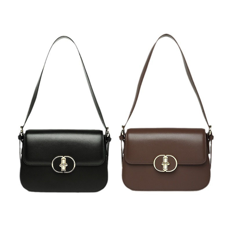 Commuter shoulder crossbody bag premium leather armpit women's bag